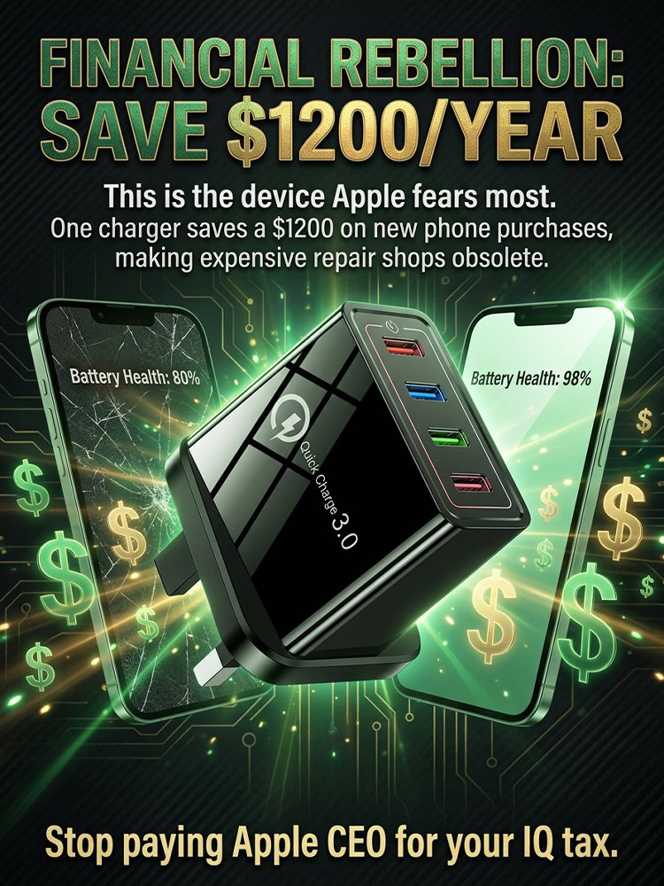 The Charger Big Tech Hates | 4-Port Quick Charge 3.0 + AI Performance Boost