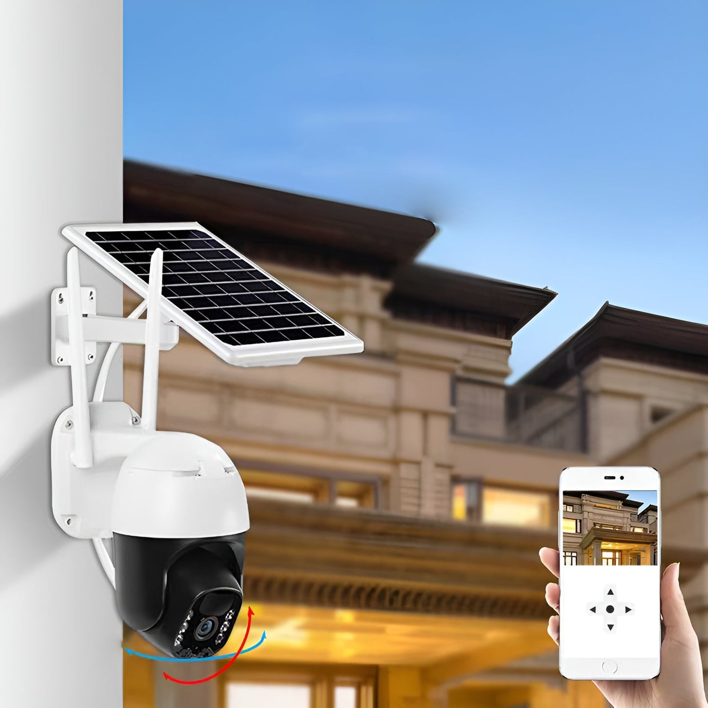 Smart Wireless Solar Security Camera (100% Wire-Free)