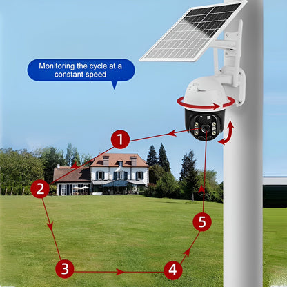 Smart Wireless Solar Security Camera (100% Wire-Free)